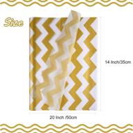 🎁 60 pcs gold white tissue paper bulk - decorative metallic wrapping paper for gift bags, birthdays, christmas party decoration - diy arts crafts gold dot wave design patterned (60 sheets) logo