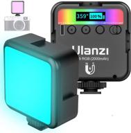 enhance your photography with ulanzi vl49 rgb video light: 📸 360° full color, magnetic attraction, rechargeable led camera lights, lcd display logo