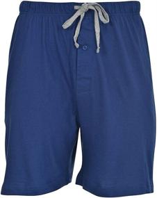 img 2 attached to Hanes Men's 2-Pack Drawstring Cotton Knit Lounge Shorts with Waistband & Pockets