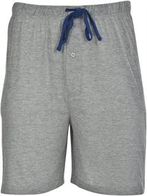 img 3 attached to Hanes Men's 2-Pack Drawstring Cotton Knit Lounge Shorts with Waistband & Pockets
