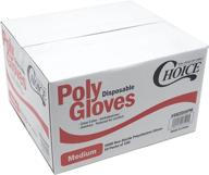 choice poly disposable polyethylene gloves logo