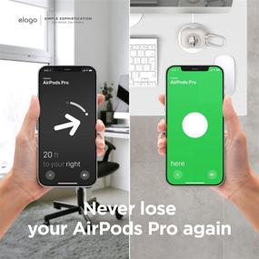 img 3 attached to 📷 elago Snapshot Cover - Apple AirPods Pro & AirTags [Камень] - Милый дизайн камеры, защита от падений и чехол с локатором - В комплекте кольцо для ключей