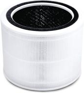 🌬️ levoit air purifier replacement filter: 3-in-1 true hepa & activated carbon, core 200s-rf - white | high-efficiency filter логотип