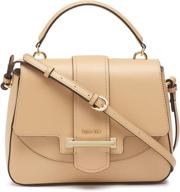 stylish and practical: calvin klein hermine leather satchel women's handbags & wallets logo