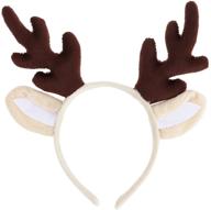 luoem christmas headband reindeer headwear logo