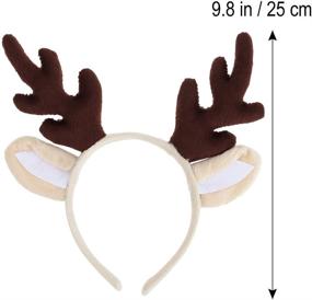 img 3 attached to LUOEM Christmas Headband Reindeer Headwear