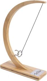 img 3 attached to 🎯 Tiki Toss Ring Toss Game - 13 Inch Desktop Edition for Adults & Kids: Indoor Hook and Ring Games with String and Hooks - Perfect Man Cave Decor & Gifts for Men