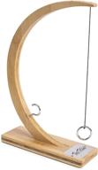 🎯 tiki toss ring toss game - 13 inch desktop edition for adults & kids: indoor hook and ring games with string and hooks - perfect man cave decor & gifts for men логотип