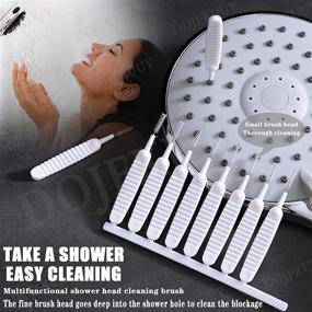 img 3 attached to 🚿 10pcs Handheld Shower Head Cleaning Brushes - Multifunctional Nylon Pore Gap Anti-Clogging Cleaning Brushes for Shower Nozzle - Ideal Bathroom Tool, Household Accessory (A)