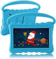 📱 ultimate 7-дюймовый детский планшет: версия для малышей с wi-fi, двойной камерой, 32 гб android 10, родительским контролем, ударопрочным чехлом, google play, youtube, netflix (синий) логотип