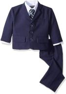 navy blue suit set for boys: gino's stylish collection from baby to teens logo