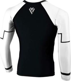 img 2 attached to 🥋 Max5 Jiu Jitsu Rash Guard - Long Sleeve BJJ & MMA Compression Shirt for No Gi & Wrestling