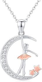 img 4 attached to 🩰 Waysles Ballerina Necklace: Stunning 925 Sterling Silver Pendant for Ballet Enthusiasts - Perfect Gift for Girls, Women, Mothers, and Teens!