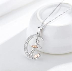 img 3 attached to 🩰 Waysles Ballerina Necklace: Stunning 925 Sterling Silver Pendant for Ballet Enthusiasts - Perfect Gift for Girls, Women, Mothers, and Teens!