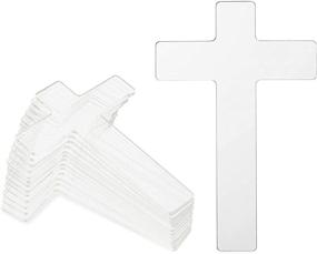 img 4 attached to Clear Acrylic Cross Cutouts Crafts