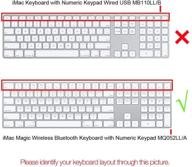 cooskin tpu keyboard cover protector for 2017 released apple magic keyboard with numeric keypad us layout a1843 logo