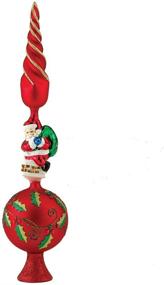 img 3 attached to 🎅 Shop the Stunning Kurt Adler 16-Inch Glass Santa Claus Treetop Design