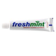 save big with 144 tubes of freshmint 1.5 oz. anticavity fluoride toothpaste - no individual boxes! logo