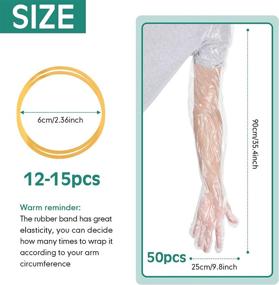 img 3 attached to 🧤 Premium Veterinary Insemination Rectal Gloves: Extra Long, Disposable, 50 Pieces, Ideal for Cow Examination, Cleaning, and Breeding