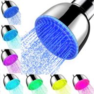 🚿 transform your shower experience with our high-pressure led shower head - 7 color changing rainfall for kids and adults! logo