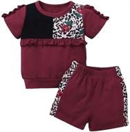 👶 solid ribbed tank top sleeveless romper with floral bloomers shorts outfit for baby girls logo