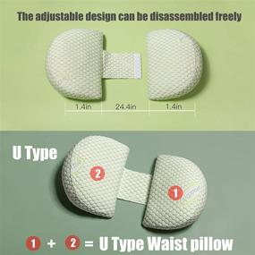 img 2 attached to 🤰 Pobopobo Pregnancy Pillow: Green U-Shape Full Body Pillow for Back, Hips, Legs, Belly Support during Pregnancy – Van Gogh-Impression Design