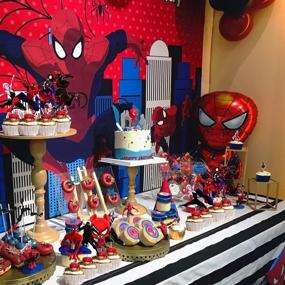 img 1 attached to QICI Spiderman Decorations Birthday Supplies