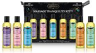 🧴 kama sutra tranquility massage kit: five travel-sized massage oils in a convenient zippered case logo