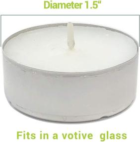 img 1 attached to 🕯️ High-Quality CandleNScent Unscented Tealight Candles - 30 Pack, White, Made in USA: Ultimate Lighting Solution