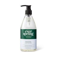 🌿 natural liquid hand soap - 12 fl oz - everspring logo