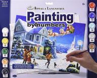 🎅 santas here paint by number set: royal & langnickel 11 x 15 inch pre-printed painting kit logo