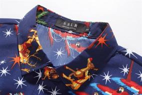 img 2 attached to SSLR Holiday Hawaiian Christmas X Large Men's Clothing for Shirts