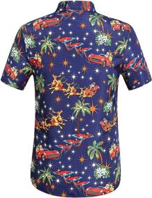 img 3 attached to SSLR Holiday Hawaiian Christmas X Large Men's Clothing for Shirts