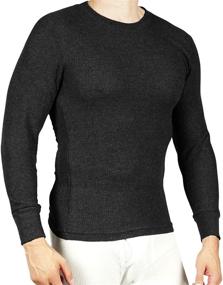 img 3 attached to Optimized Search: Joe Boxer Thermal Base 👕 Layer Shirt - Long Sleeve Undershirt - Crew Neck