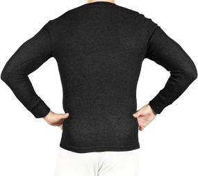 img 1 attached to Optimized Search: Joe Boxer Thermal Base 👕 Layer Shirt - Long Sleeve Undershirt - Crew Neck