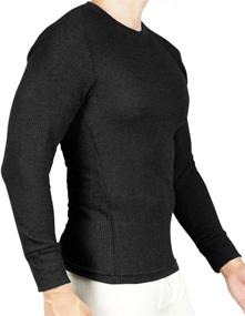 img 2 attached to Optimized Search: Joe Boxer Thermal Base 👕 Layer Shirt - Long Sleeve Undershirt - Crew Neck