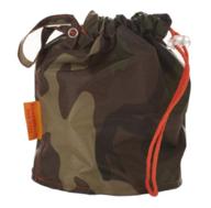 👜 knowknits camouflage medium goknit pouch: the perfect project bag with loop & drawstring logo