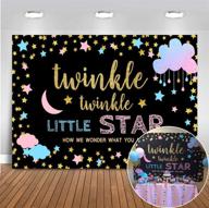 🌟 mehofoto twinkle twinkle little star gender reveal backdrop: pink blue cloud photography background - 7x5ft vinyl party banner logo