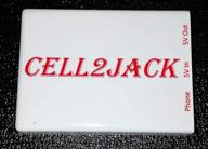 cell2jack - подключите мобильный телефон к адаптеру для домашнего телефона - легко осуществляйте и принимайте звонки на вашем проводном телефоне без дополнительных затрат. логотип