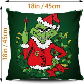 img 2 attached to Christmas Grinch Whatever Cushion Decorations