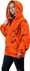 img 1 attached to TrailCrest Safety Orange Double Fleece Outdoor Recreation in Outdoor Clothing