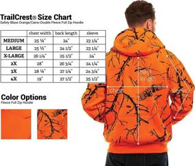 img 2 attached to TrailCrest Safety Orange Double Fleece Outdoor Recreation in Outdoor Clothing