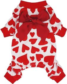 img 1 attached to Fitwarm 100% Cotton Dog Birthday Pajamas - Best Costumes for Pets, Cat Jumpsuits, Onesies, and Jammies