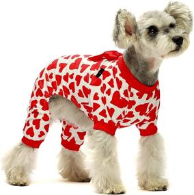 img 4 attached to Fitwarm 100% Cotton Dog Birthday Pajamas - Best Costumes for Pets, Cat Jumpsuits, Onesies, and Jammies