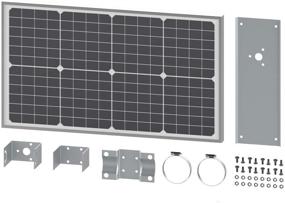 img 1 attached to 🌞 High-quality Monocrystalline Solar Panel (2. 30W) for Effortless Gate Opener Systems by Ghost Controls