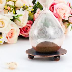 img 2 attached to ⏳ Iron Base Purple Magnetic Sand Timer: Elegant Magnet Glass Hourglass for Desktop Decoration