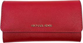 img 4 attached to 🔥 Женский кошелек Michael Kors Jet Set Travel Large Trifold (Пламя) - модный и функциональный кошелек для стильных женщин