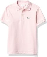 👕 lacoste short sleeve classic pique polo shirt for boys logo