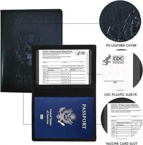 img 3 attached to SADENAS Passport Vaccine Leather Luggage
