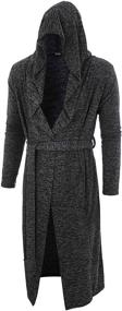 img 4 attached to GIVON Cardigan Lightweight Sweater DCC555 DARKCHARCOAL S Men's Clothing